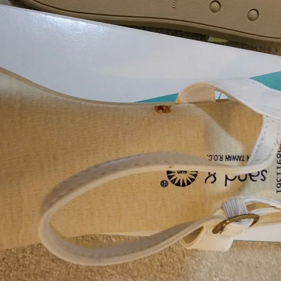 Pastel Strappy Flat Sandals in Cream, Pink, Yellow, Mint Size 11 NWOT - Picture 3 of 6